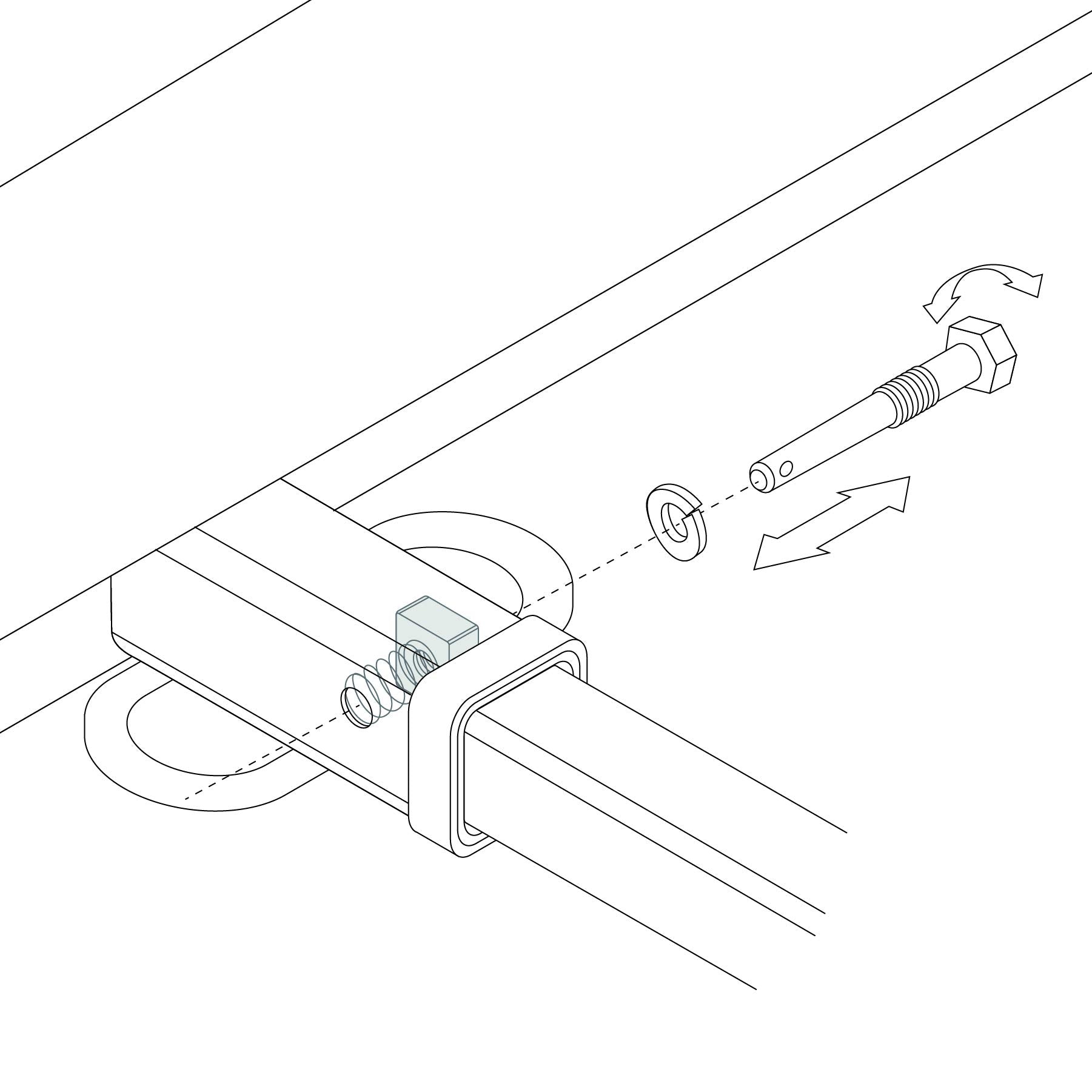 Class I Lockable Silent Hitch Pin Let's Go Aero (SHP 2081)