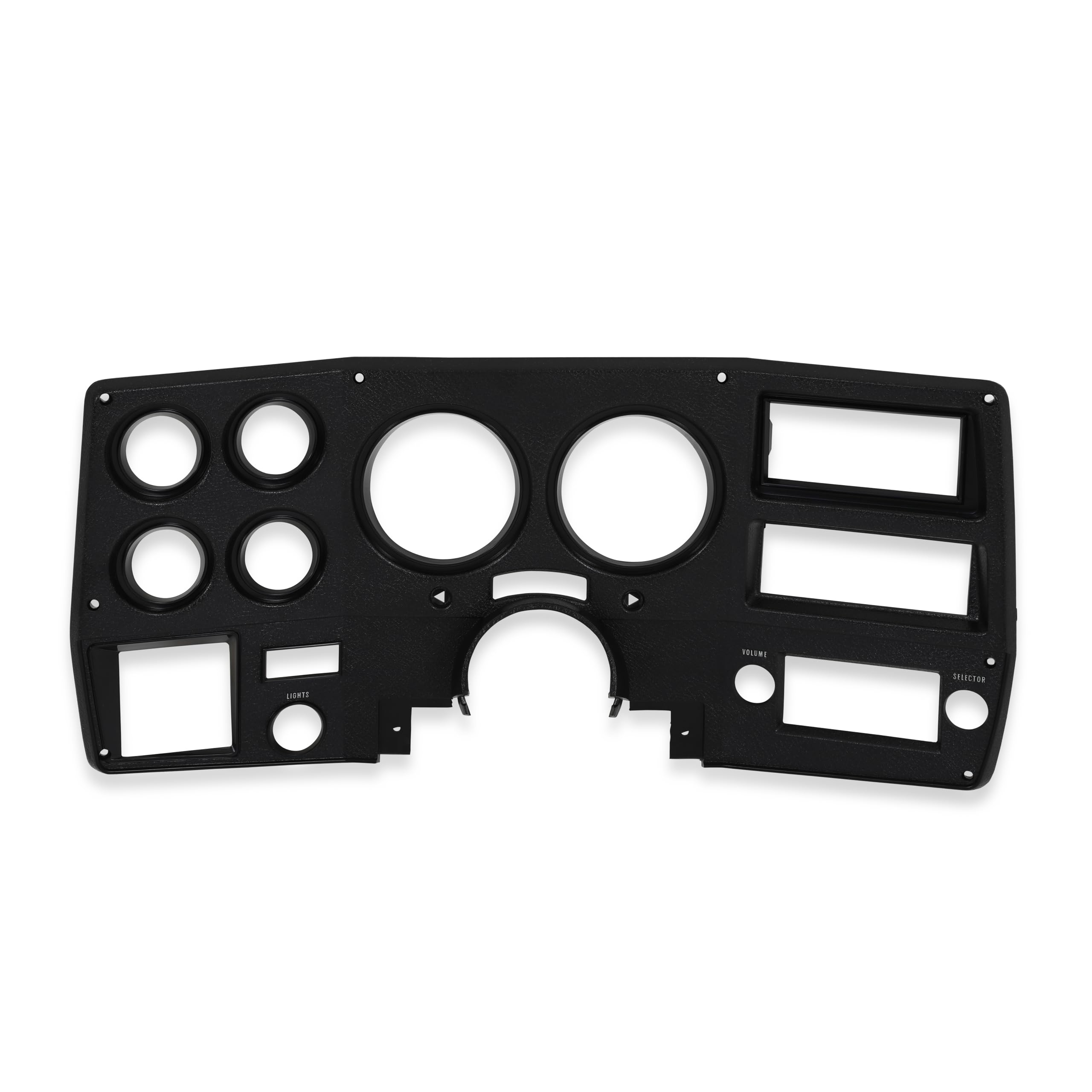 INST776 Brothers Trucks Instrument Cluster Bezel - With A/C - Black/Chrome
