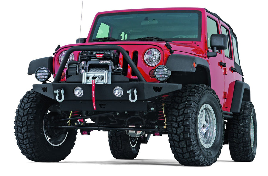 Blocker Beam WARN 74570 Skid Plate for Rock Crawler Front Bumper, Fits: Jeep Wrangler JK (2007-2018)