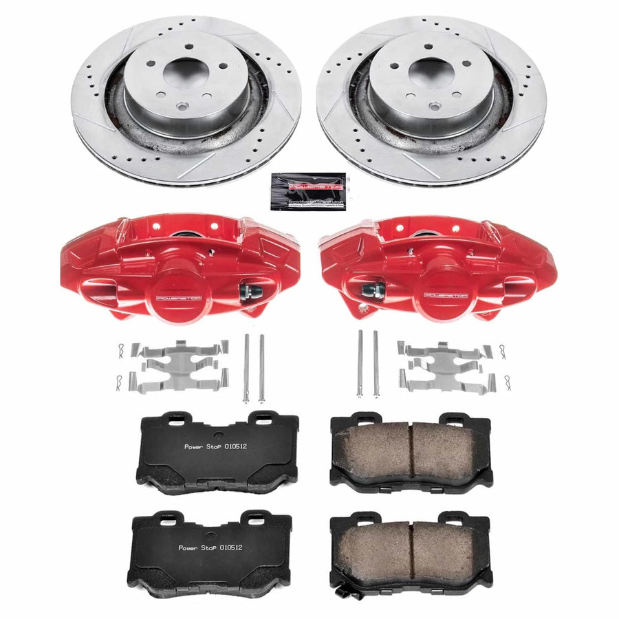 Power Stop Z23 Evolution Sport Brake Kit with Calipers For 2005-2015 Nissan Frontier | 2009-2012 Suzuki Equator [Vehicle Specific]