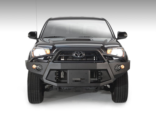 12-15 Tacoma Fab Fours Winch Bumper with Pre-Runner Grill Guard Matte Black