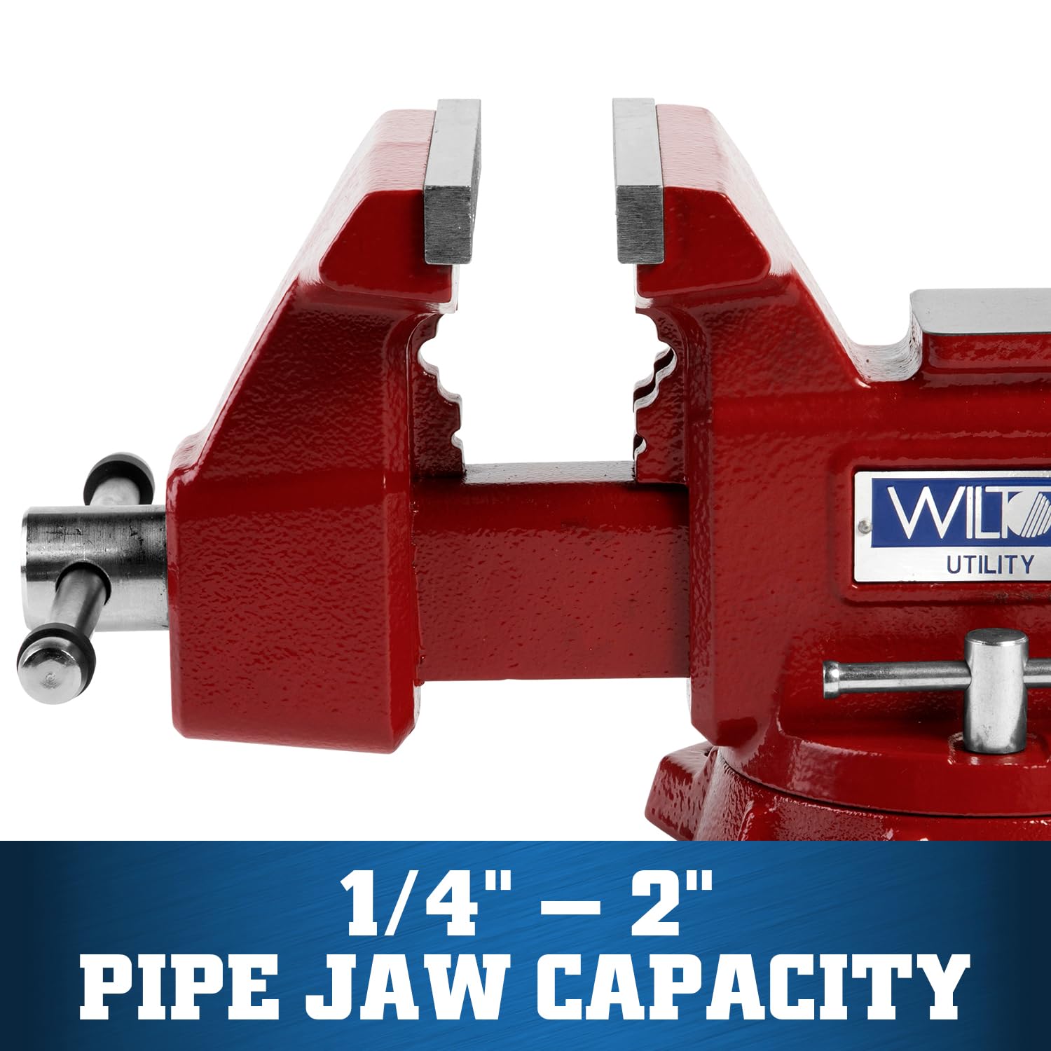 Utility Bench Vise Wilton, 5-1/2" Jaw Width, 5" Jaw Opening, 3-1/4" Throat (Model 675U)