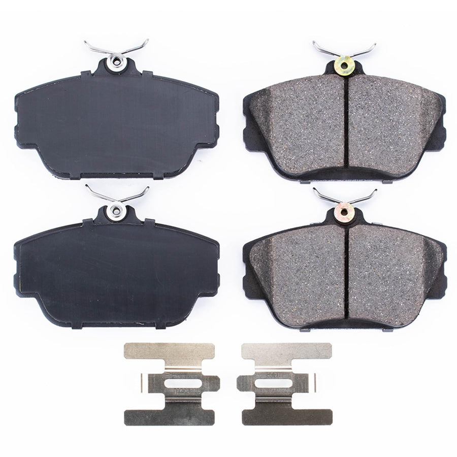 Power Stop Front Brake Kit For Taurus Ford 1995-99 |Taurus 2001-07 |Thunderbird 1996-97 |Lincoln Continental 1995-02 |Mark VIII 1993-98 - Ceramic Brake Pads With Installation Hardware, 17-598