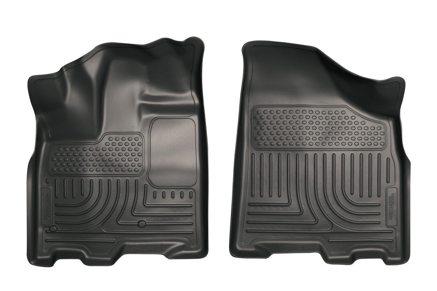 Weatherbeater Husky Liners Floor Mats | Fits 2011-2020 Toyota Sienna (7 & 8 Passenger Models) | Front Row, 2-pc Black - 18851