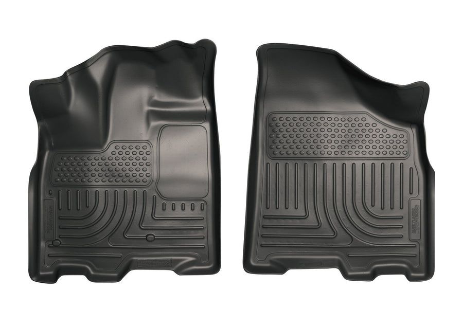 Weatherbeater Husky Liners Floor Mats | Fits 2011-2020 Toyota Sienna (7 & 8 Passenger Models) | Front Row, 2-pc Black - 18851