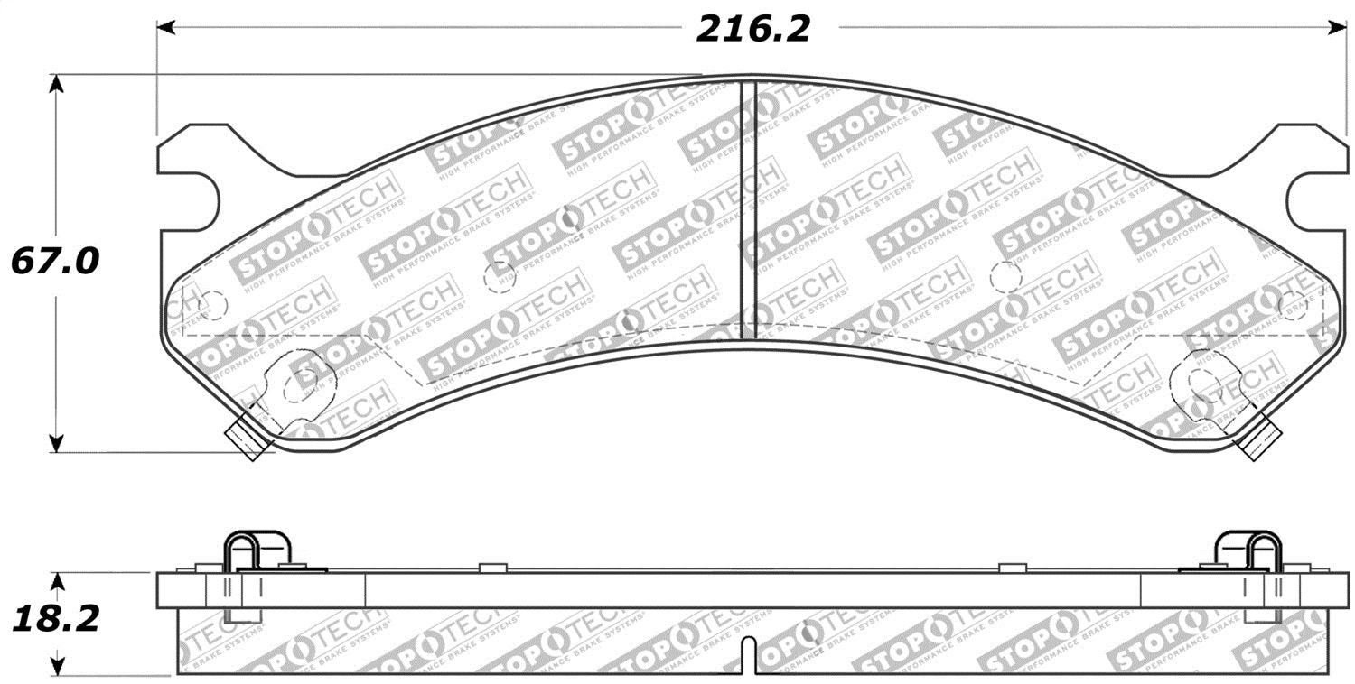 Sport Brake Pads StopTech 309.07840 with Shims and Hardware
