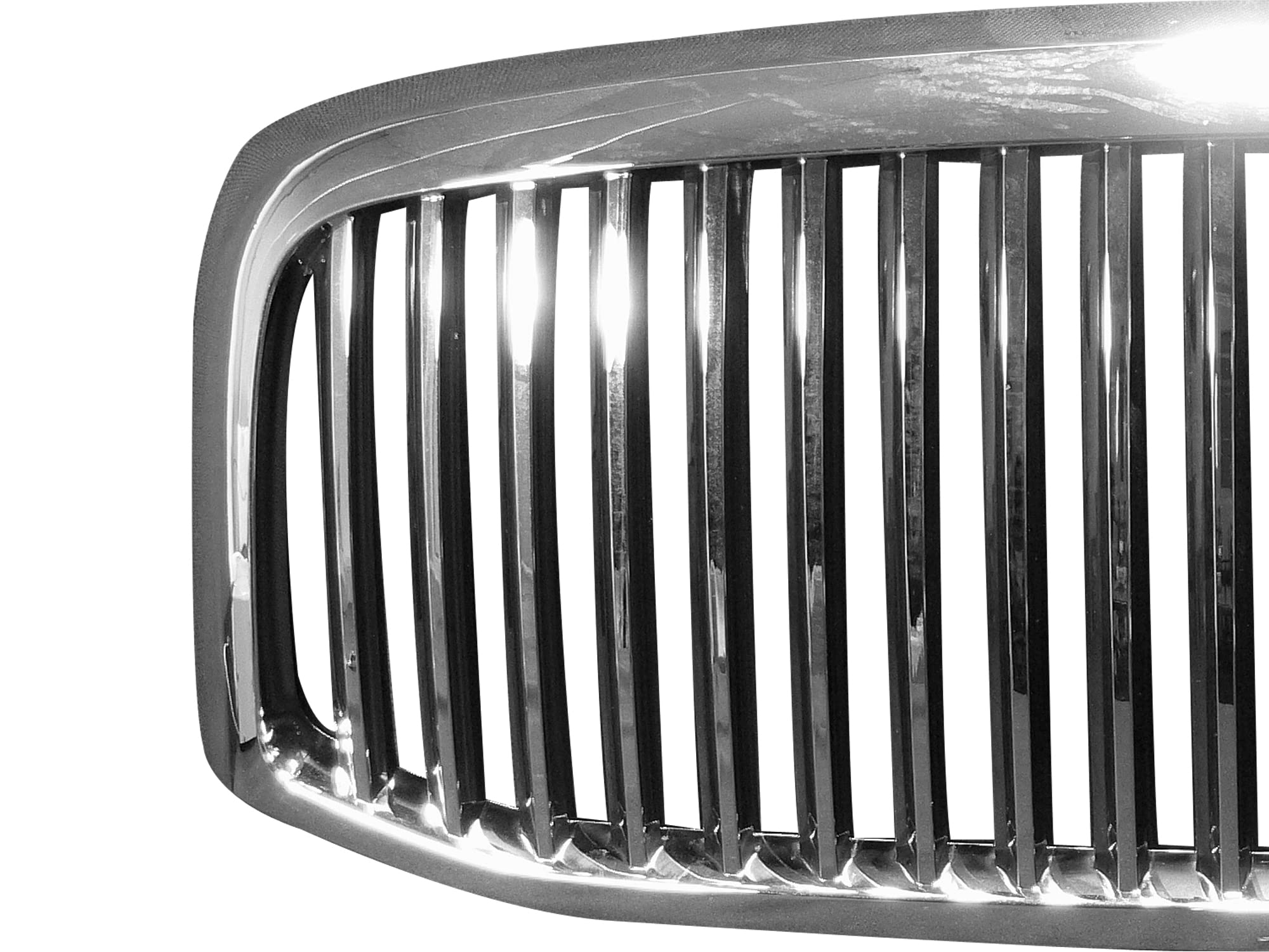 Vertical Front Hood Grille Armordillo USA - Chrome Fits 2006-2008 Dodge Ram 1500