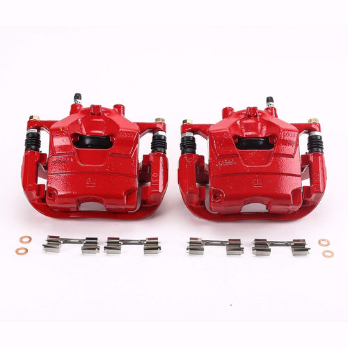 Power Stop S5328 Front Caliper Pair Powder Coated For Buick Encore, Buick Verano, Chevrolet Cruze, Chevrolet Orlando, Chevrolet Trax, Chevrolet Volt [Model Specific]