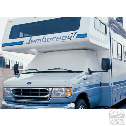Dodge ADCO 2411 Class C RV Motorhome Windshield Cover, White