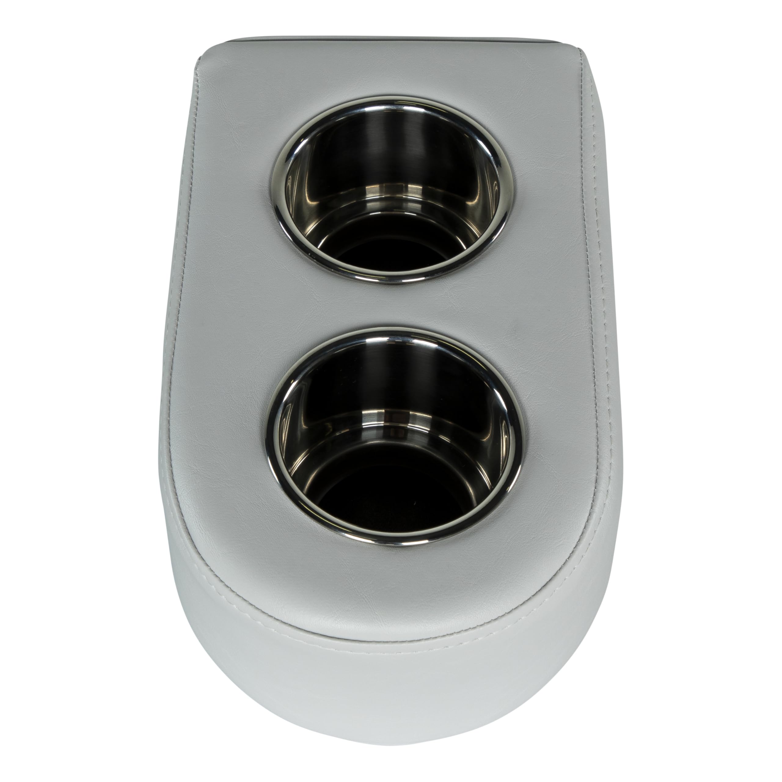 Lippert Pontoon Cup Holders, Sunset Collection, Portable, Durable Marine Grade Construction, Holds Two Beverages, Durable Vinyl, Stainless Steel, 13.5" L x 6.5" W x 5.5" H - 2024049110
