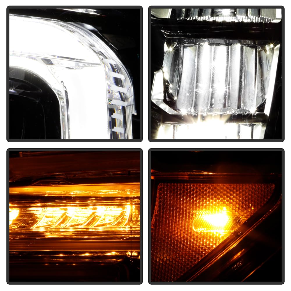GMC Sierra 1500 19-22 Spyder (POE) Full LED w/LED Signal high Low Beam Headlight - OE Left