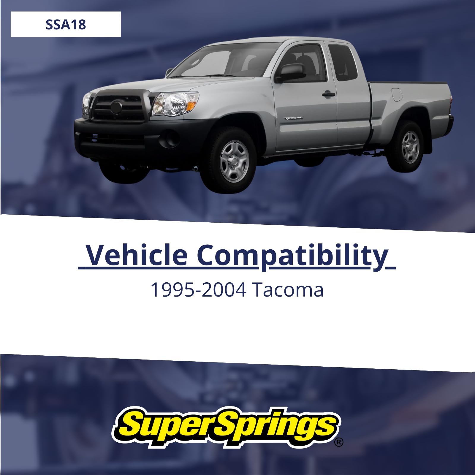 SSA18 | SuperSprings for Toyota Tacoma, Black SuperSprings International, Inc.