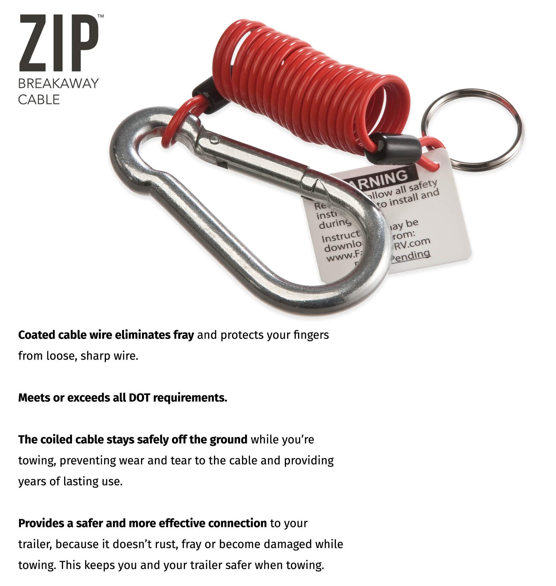 Breakaway Cable Fastway Zip 4 Foot 80-01-2140