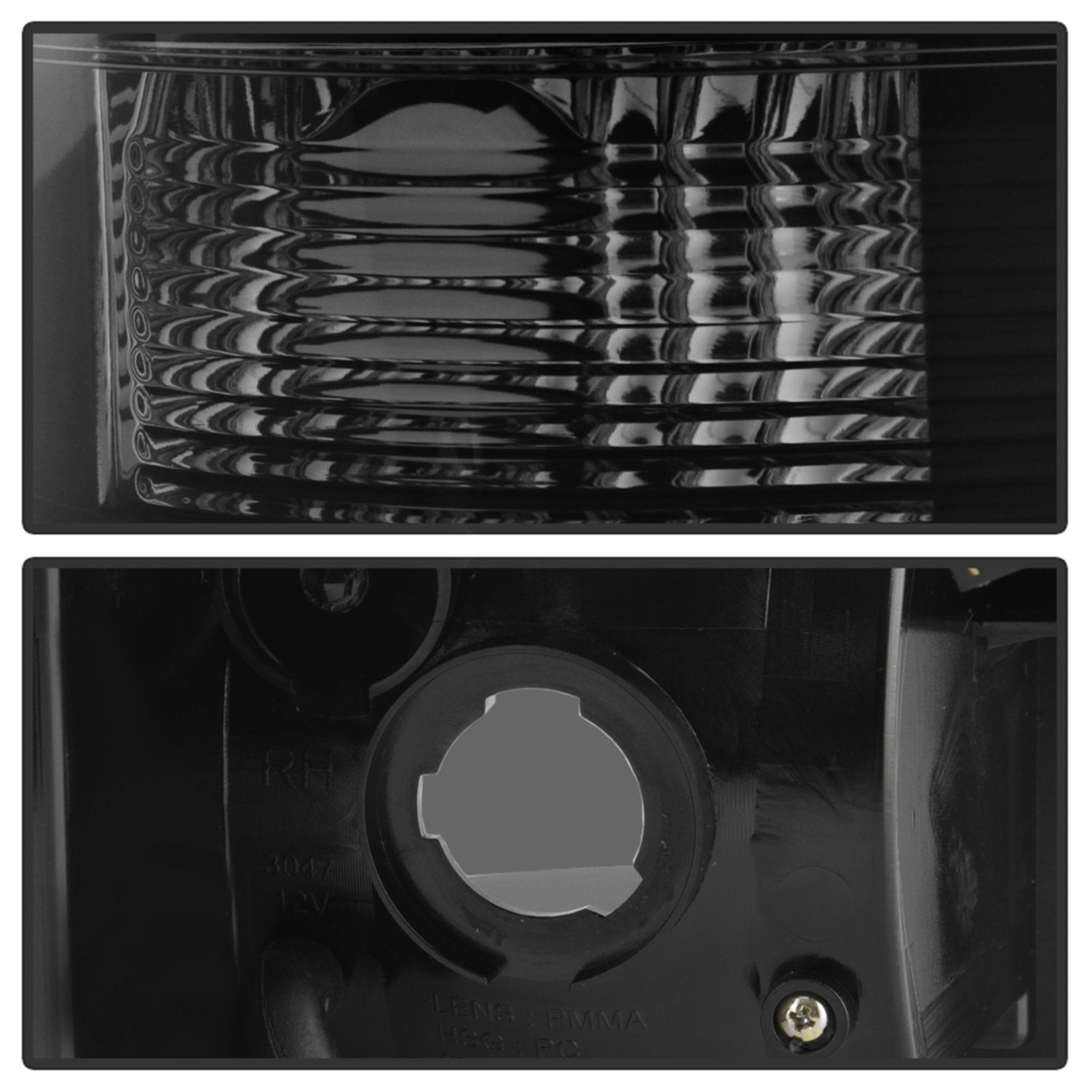 Chevy Silverado 07-13 Spyder Auto 5084095 ( Does Not Fit 2010 Model With Dual Reverse Socket 921 Bulb ) Version 3 Light Bar LED Tail Lights - Black Smoke