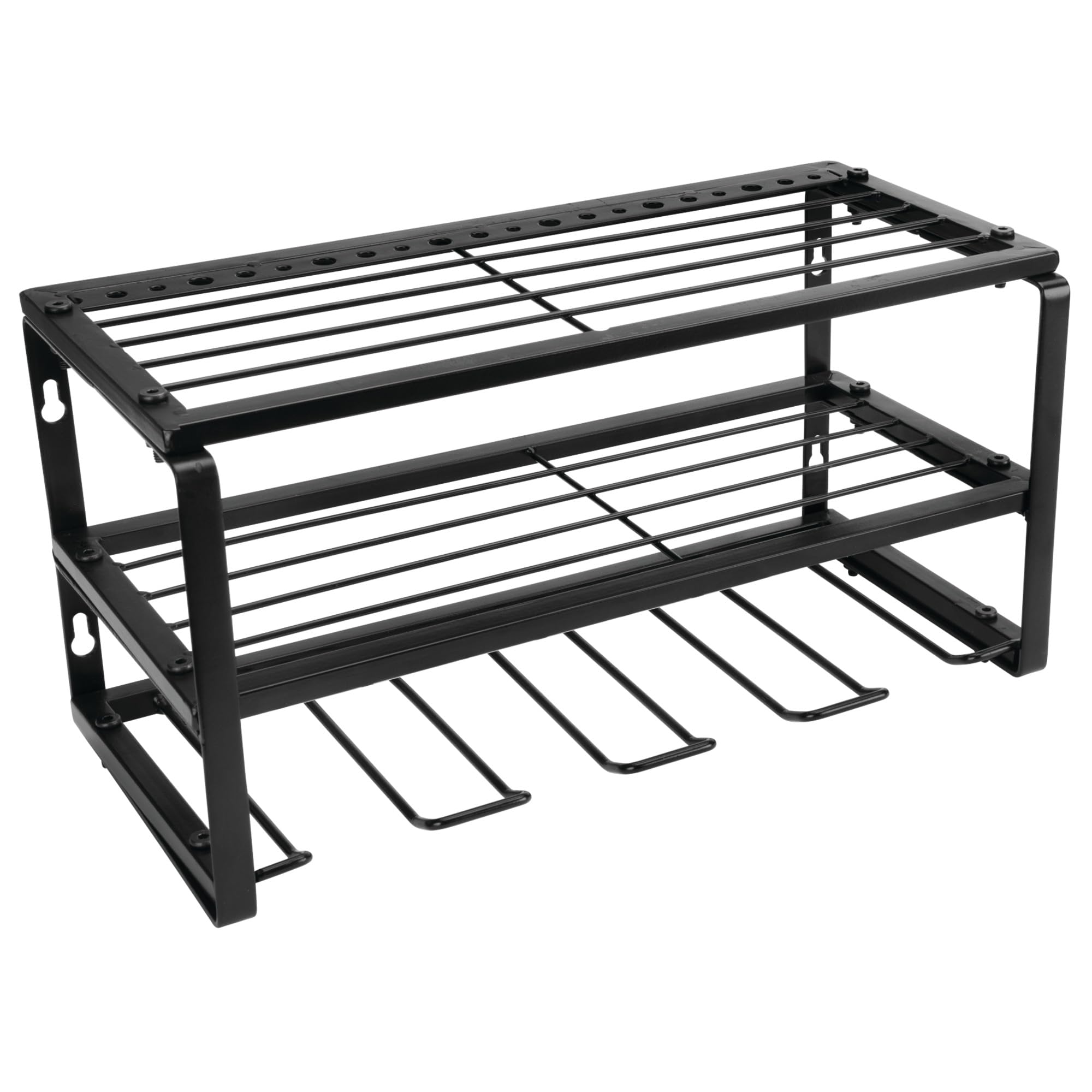 Power Tool Performance Tool W7701 Organizer Wall Mount - Hand Tool Storage Racks, Utility Racks, Drill Holder & More - 3 Tier Sturdy Iron 16" Cordless Tool Organizers