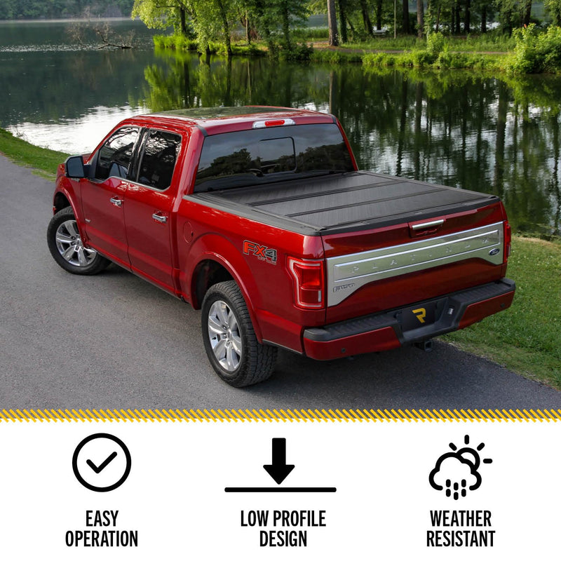 UnderCover Flex Hard Folding Truck Bed Tonneau Cover | FX41015 | Fits 2016 - 2023 Toyota Tacoma 6' 2" Bed (73.7")