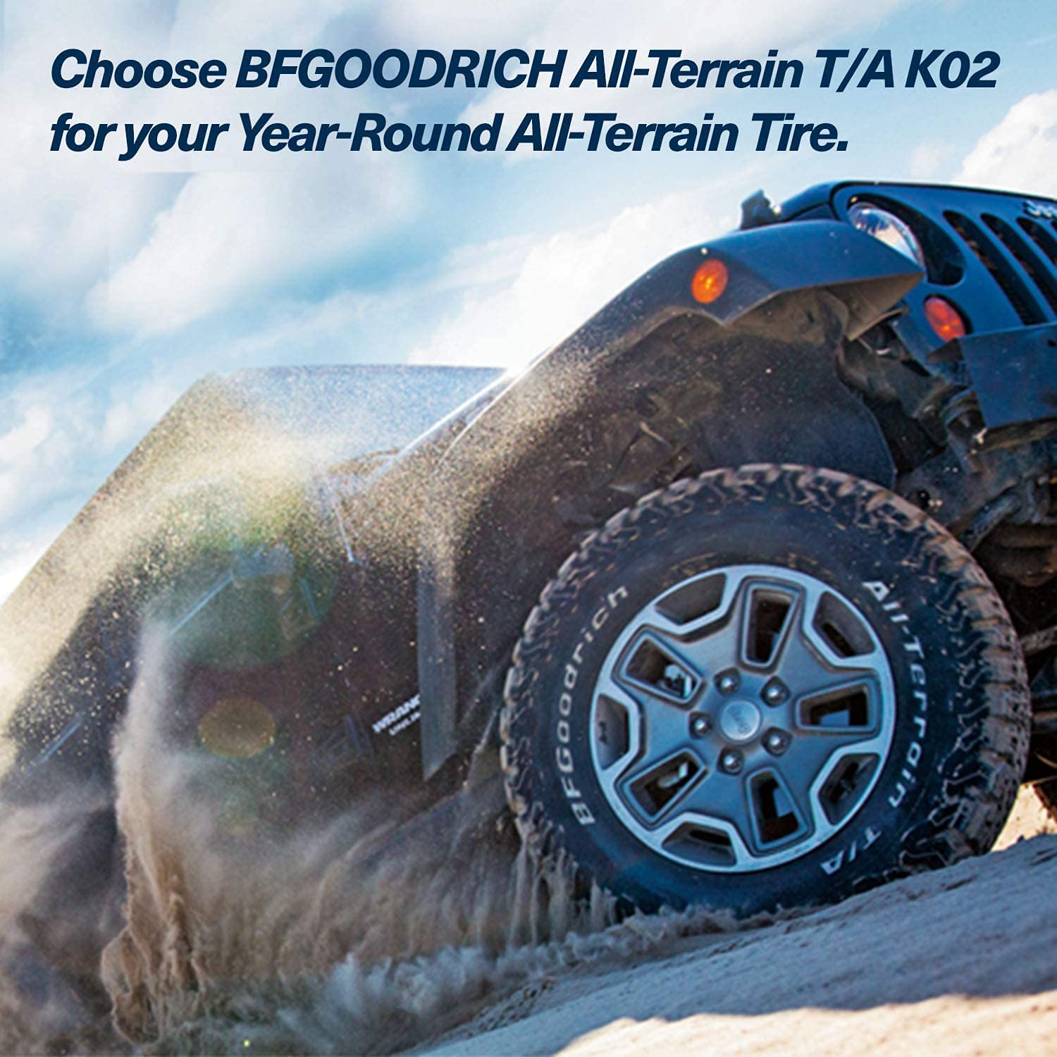 All Terrain BFGoodrich T/A KO2 Radial Car Tire for Light Trucks, SUVs, and Crossovers, 35x12.50R17/E 121R LRE