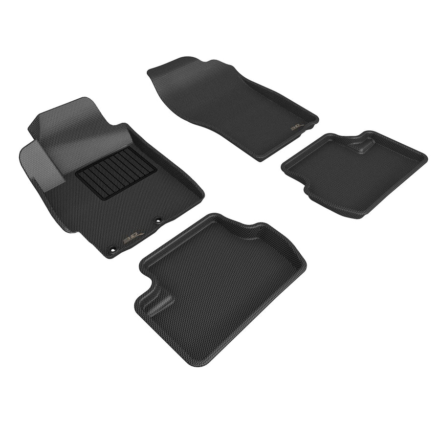 MAXpider 3D Custom Fit Kagu Floor Mat (Black) Compatible with Mitsubishi Lancer 2008-2017 / Evolution X 2008-2015 - R1 R2