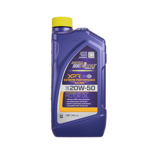 XPR 20W-50 Royal Purple Ultra-Light Extreme Performance Synthetic Racing Motor Oil -, 1 Quart (32 Ounces) (ROY01051)
