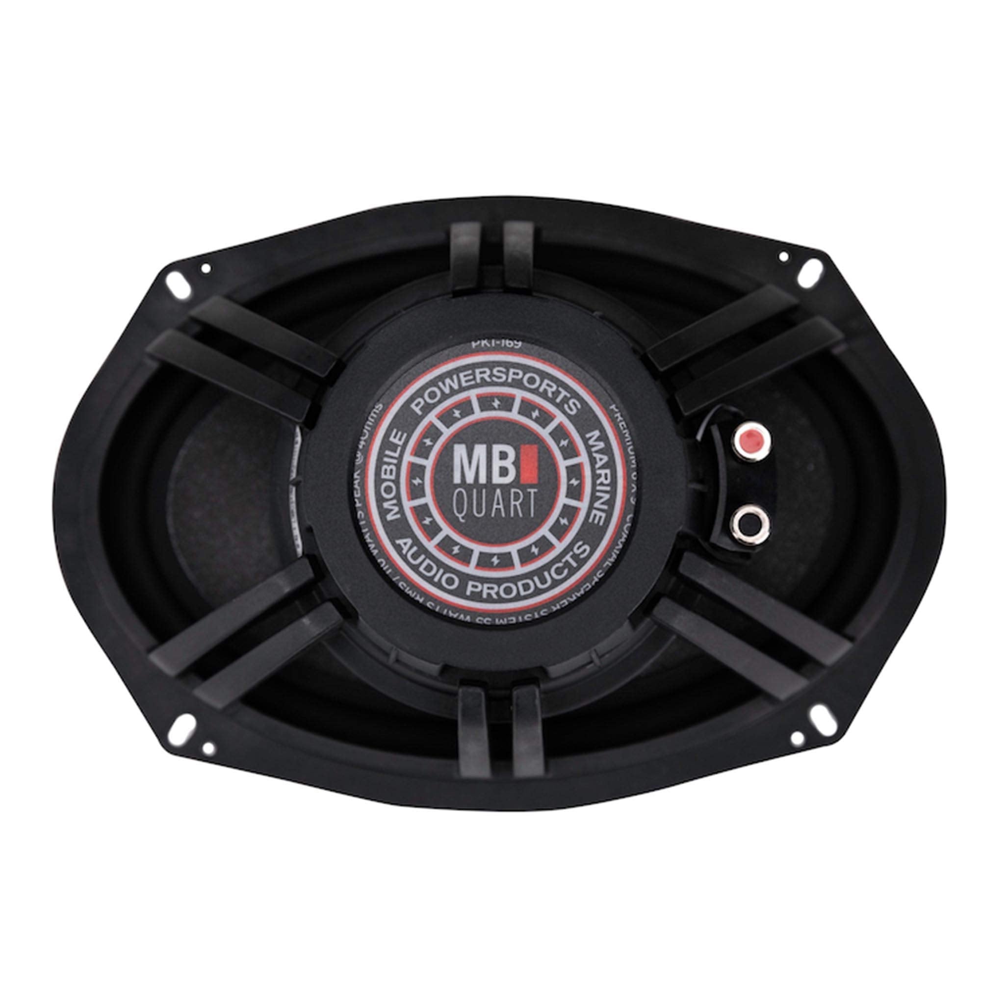 MB Quart Premium PK1-169 Car Speakers (Black, Pair) – 6x9 Inch Coaxial Speaker System, 220 Watt, 2-Way Car Audio, 4 OHMS (Grills Included)