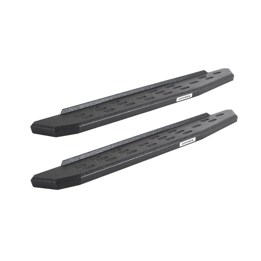RB30 Running Boards Go Rhino | 48", Galvanized Steel, Protective Bedliner Coating | 69600048T