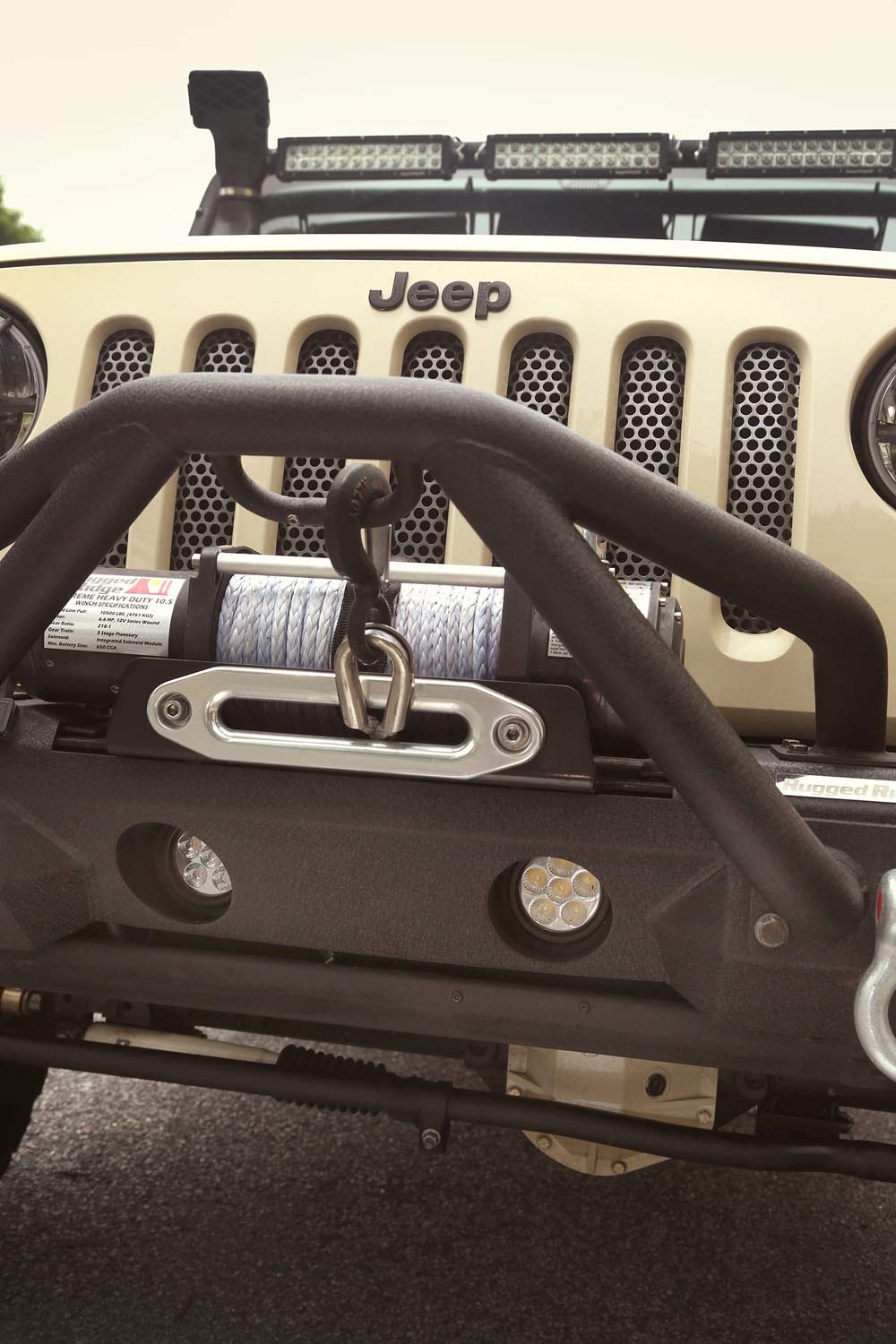 Rugged Ridge Mounting Brackets Light for Jeep Wrangler JK | Circular, 3.5" Round | 11232.23 | Fits 2007-2018 Jeep Wrangler JK
