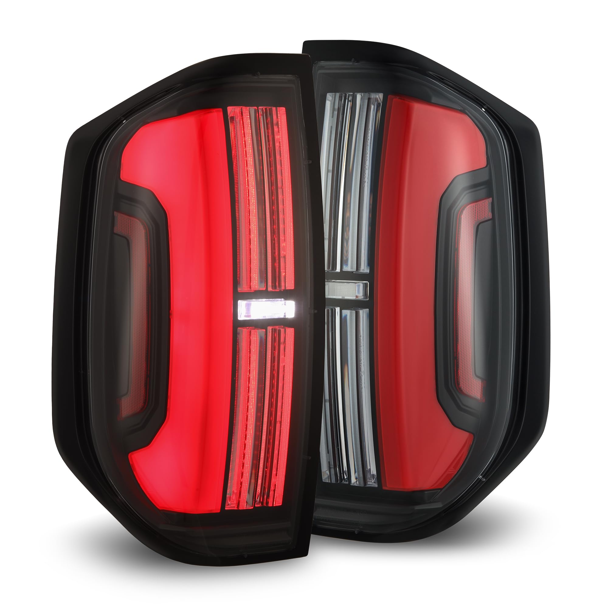 NOVA-Series AlphaRex LED Tail Lights Compatible with 14-21 Tundra (Black-Red)