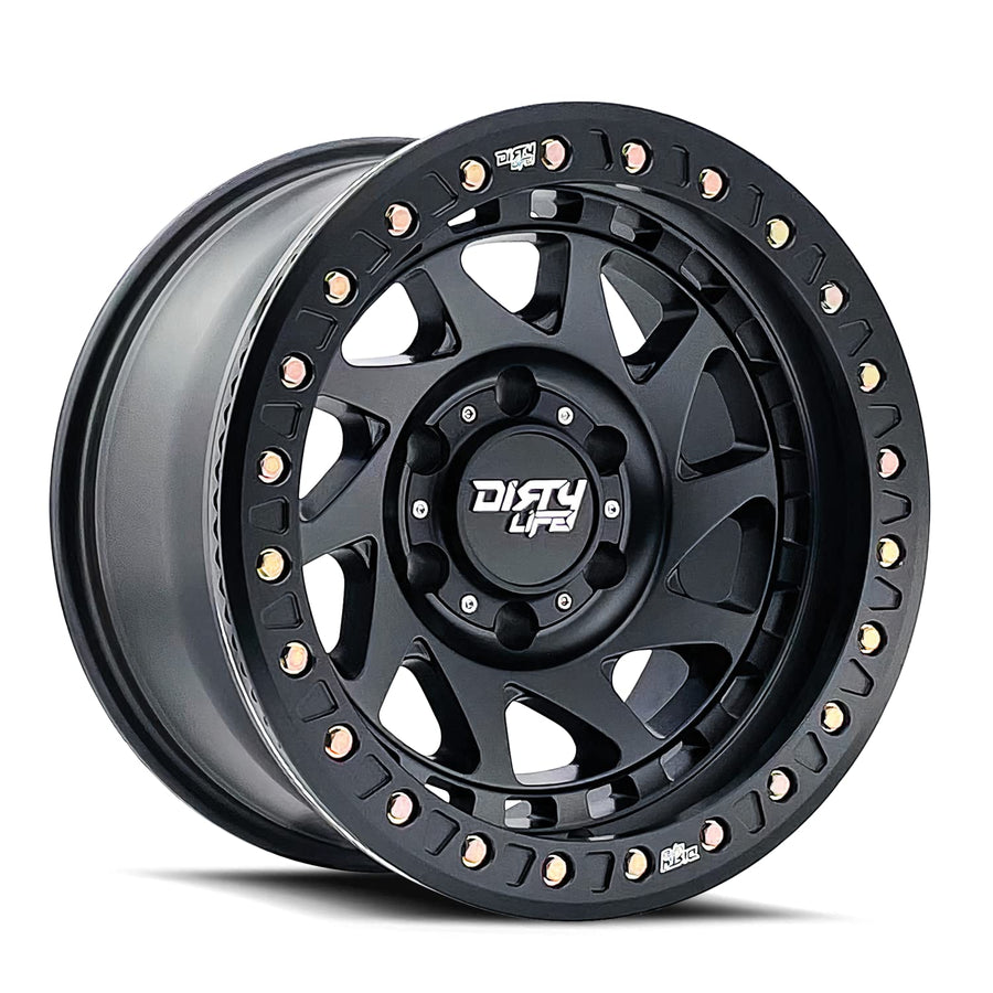 Enigma Race Dirty Life 9313 17x9 6x135-38mm Matte Black Wheel Rim 17" Inch