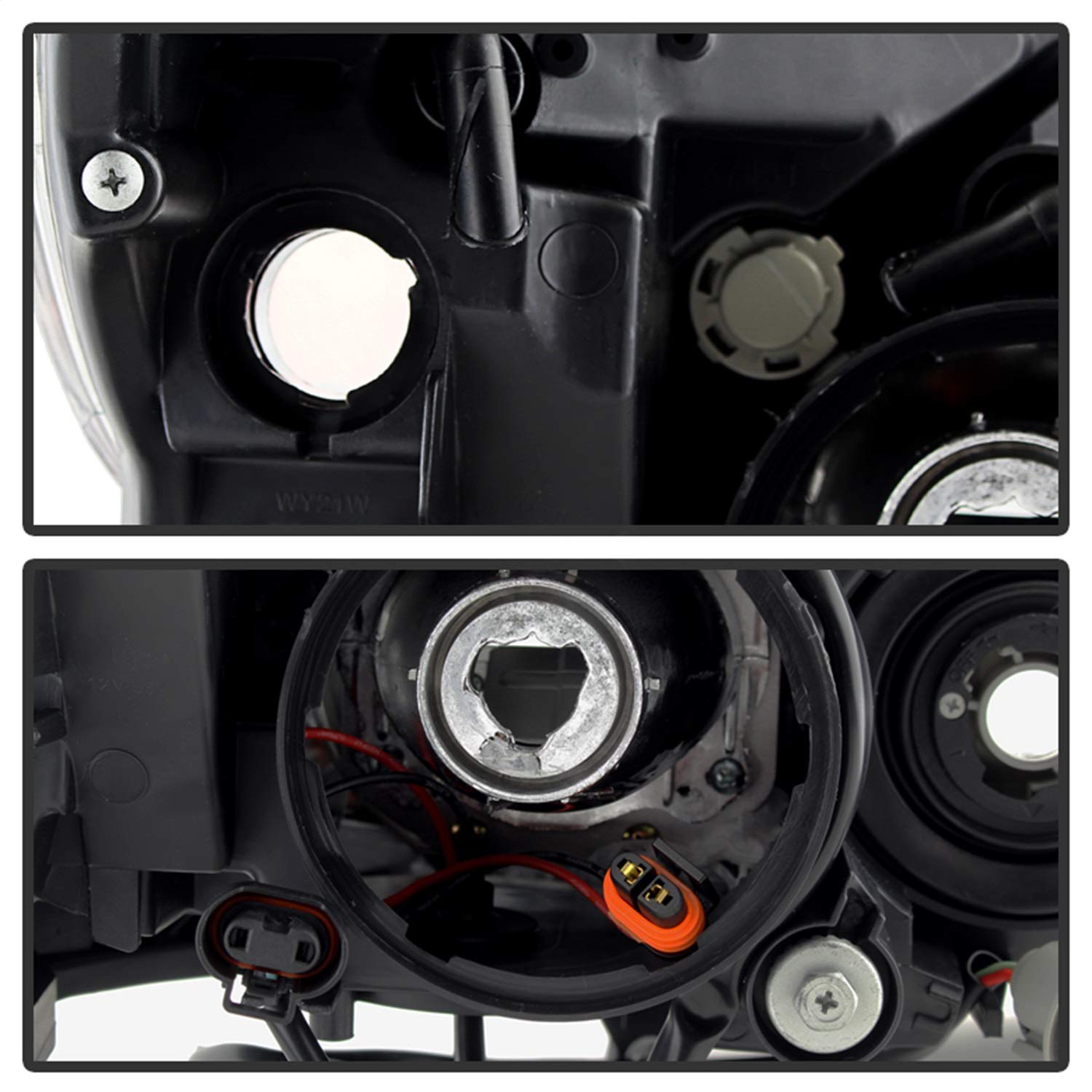 Subaru Impreza Halo Headlight, Black Xtune HD-JH-SI08-AM