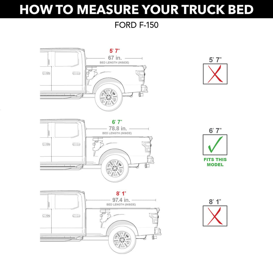 TruXedo RealTruck Pro X15 Soft Roll Up Truck Bed Tonneau Cover | 1498101 | Fits 2009 - 2014 Ford F-150 6' 7" Bed (78.8")