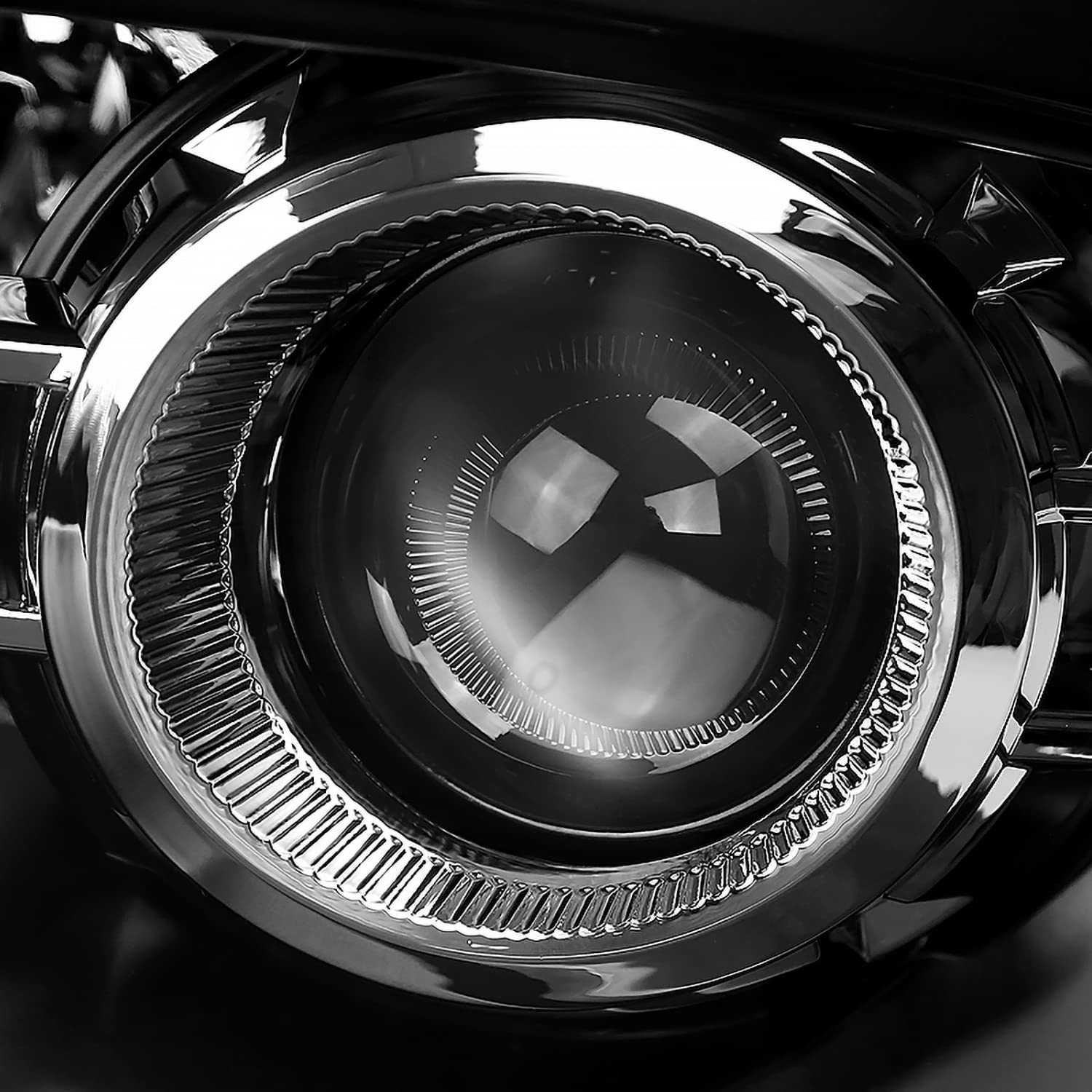 Black SPEC-D TUNING Projector Headlights + Sequential Switchback LED Signal Strip Compatible with 2009-18 Dodge RAM 1500/2500/3500, 2019-24 Dodge RAM 1500 Left + Right Pair Headlamps Assembly
