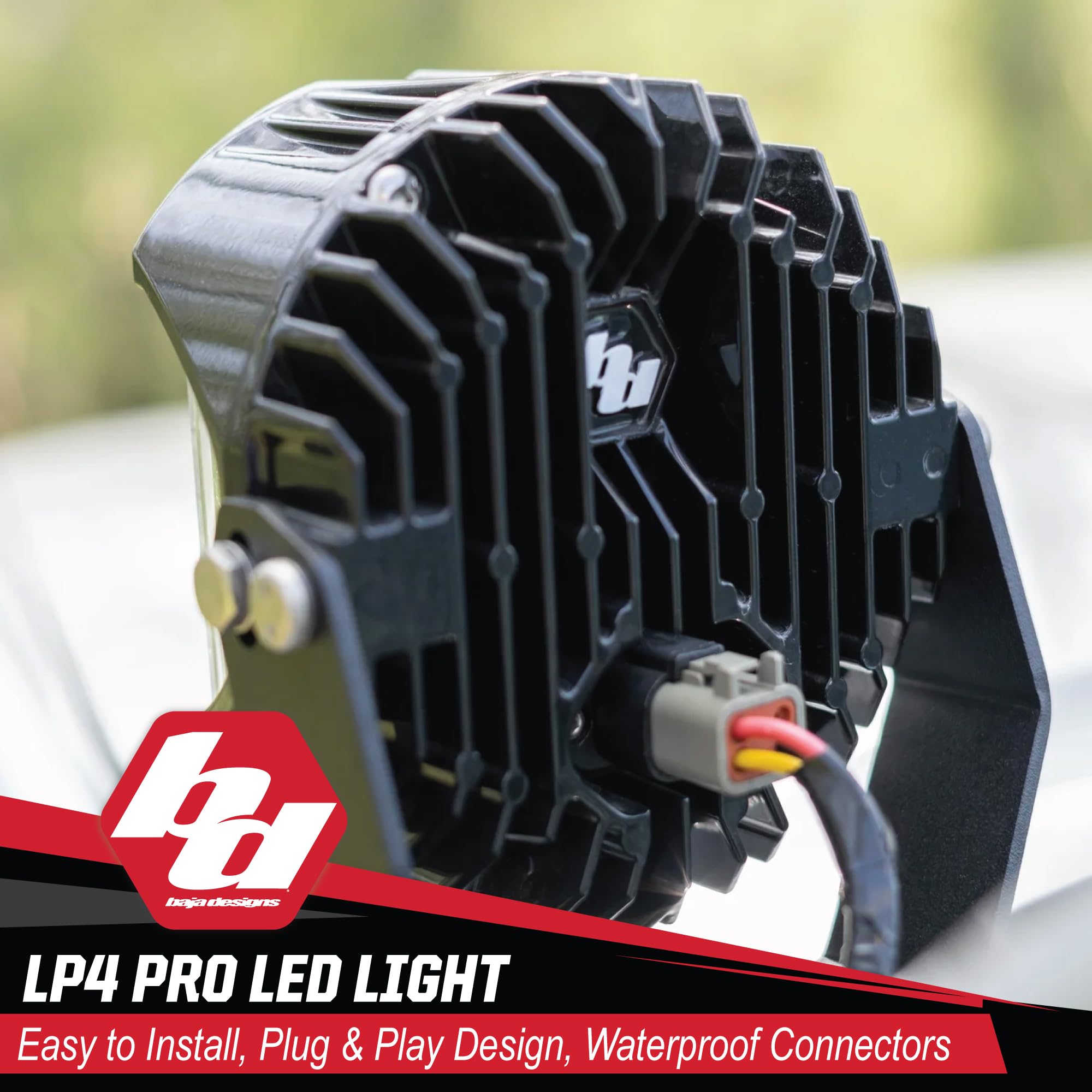 Baja Designs LP4 Pro LED Light Pod for Off Road Jeeps, Truck, UTV, ATV (Driving/Combo Lens; Amber)