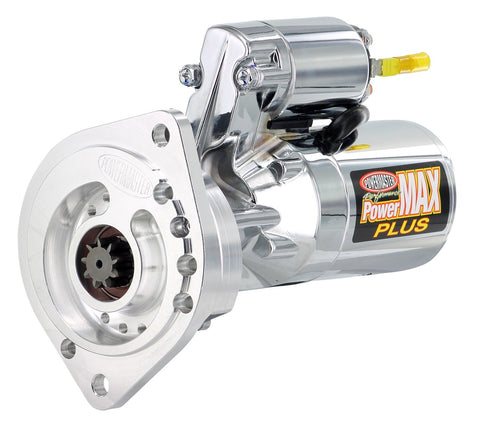 Str Powermaster - PowerMAX Plus Ford [SB] w/Billet blk 2 Ear MTG All M/T w/164T Flyw 3/8" Depth 14:1 Chrome