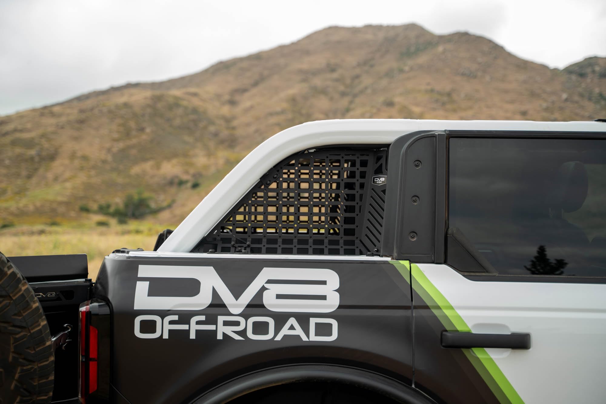 Rear Window Molle Panels DV8 Offroad for 2021-2025 Ford Bronco | Versatile Mounting Solutions | Molle Design | M6 Slots for Carriage Bolts | Mounts Gear on Both Sides of The Panels