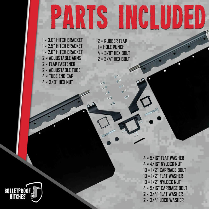 Mud Flap System Bulletproof Road Shield