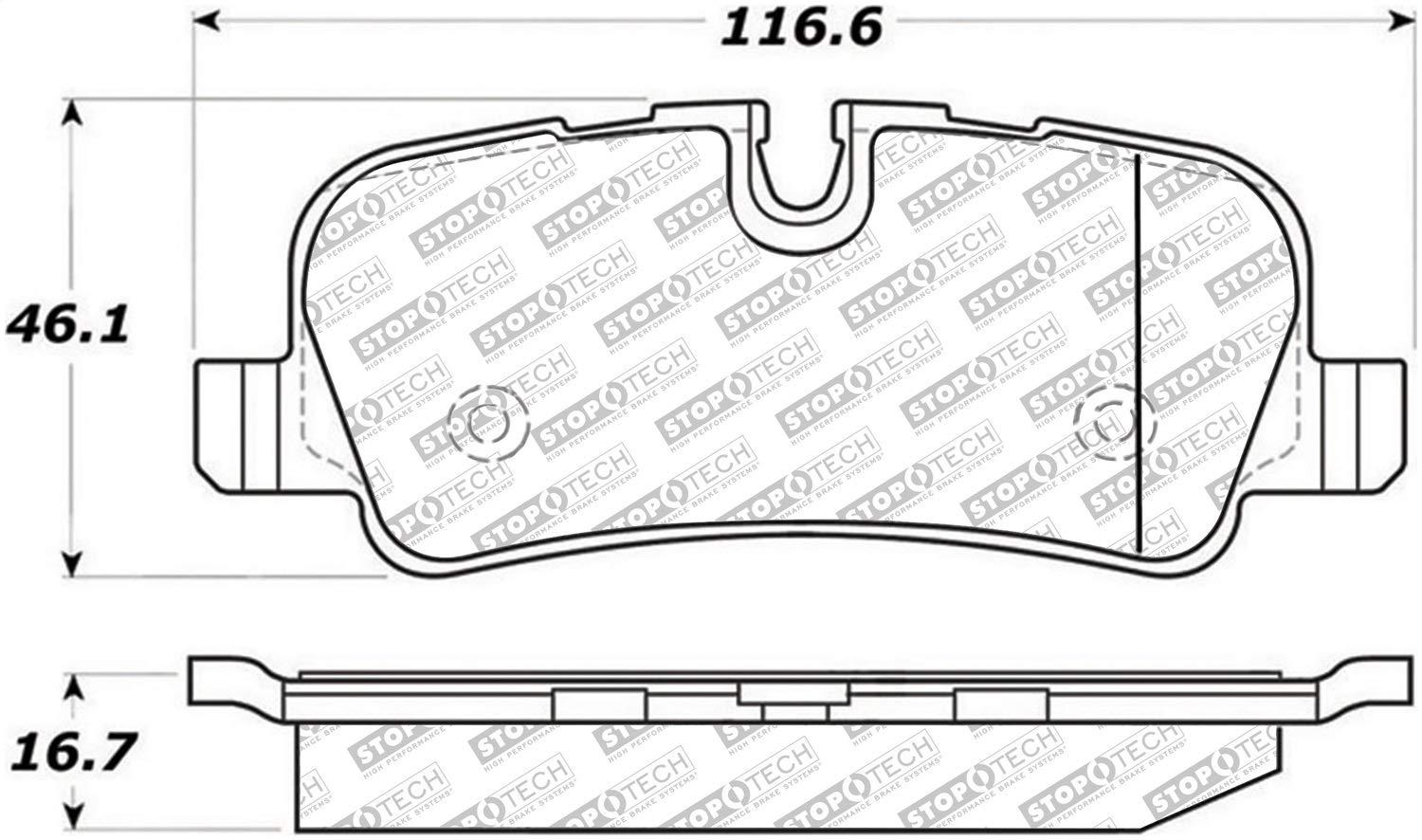 Brake Pads StopTech 305.10990 Street Select with Hardware