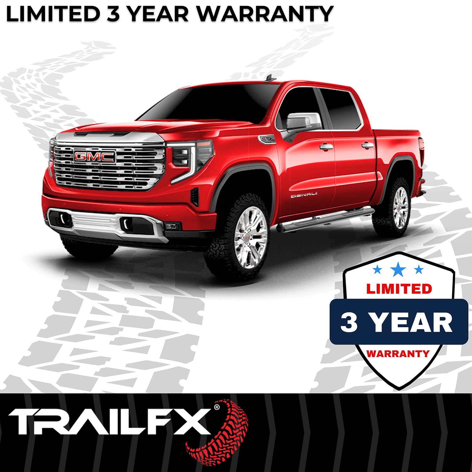 TrailFX Running Boards Fits Standard Cab Chevrolet Silverado 1500 1999–2013 Oval 5-Inch Straight Side Bars Black Powder Coated Steel with Step Pads Frame Body Mount Set of 2 Side Steps TrailFX A7001B