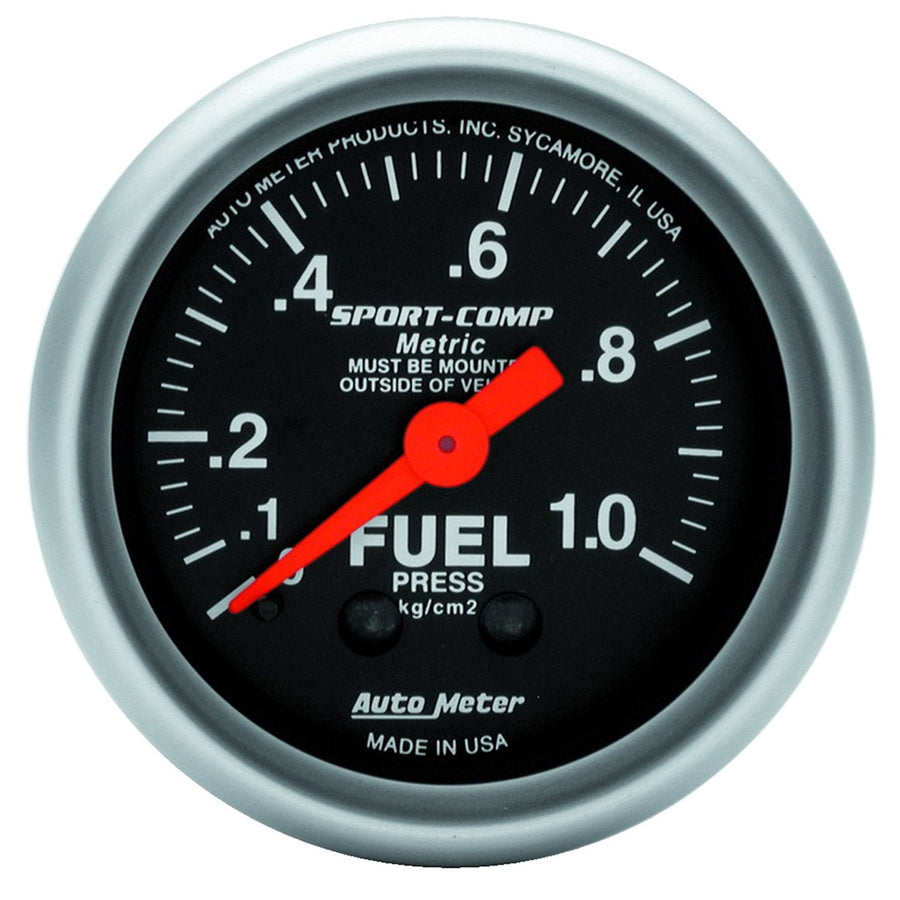 Auto Meter Sport-Comp Series 3311-J Gauge 2" Fuel Pressure 0 - 1.0 Kg/cm??