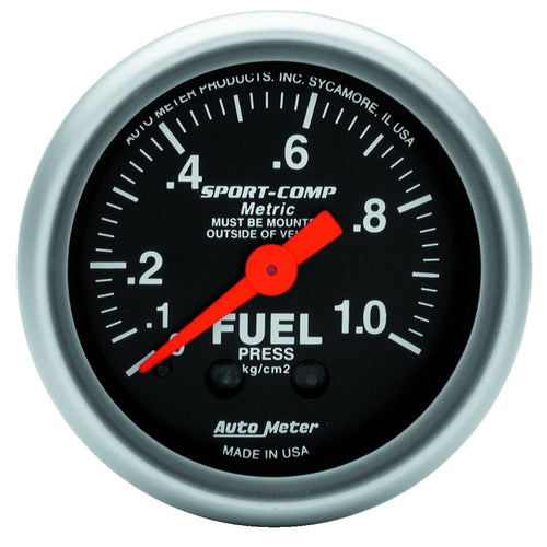 Auto Meter Sport-Comp Series 3311-J Gauge 2" Fuel Pressure 0 - 1.0 Kg/cm??