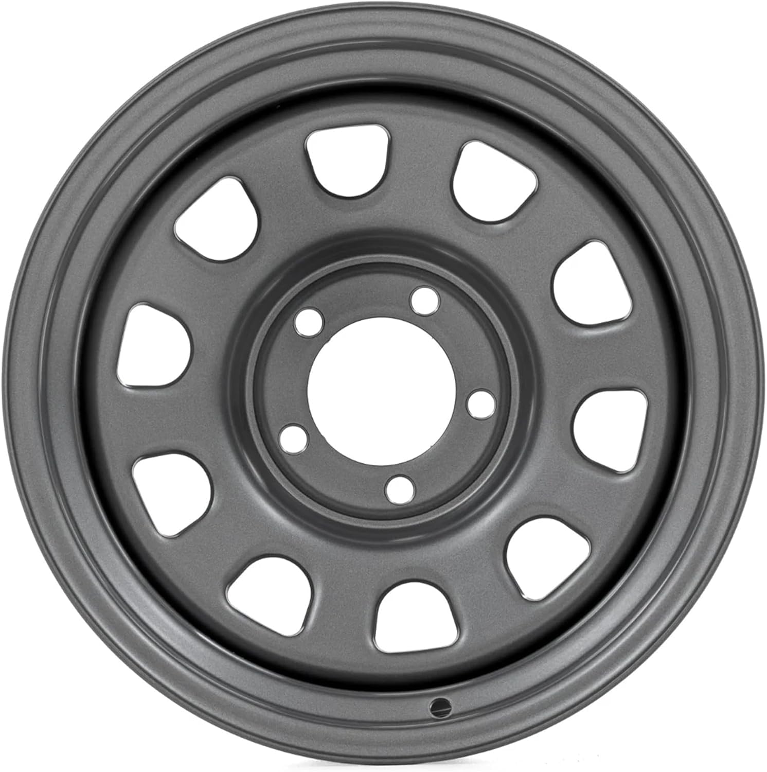 17x9 Rough Country Gray Steel Wheel - 6x5.5, 12mm Offset, Off-Road Rim for Trucks & Jeeps