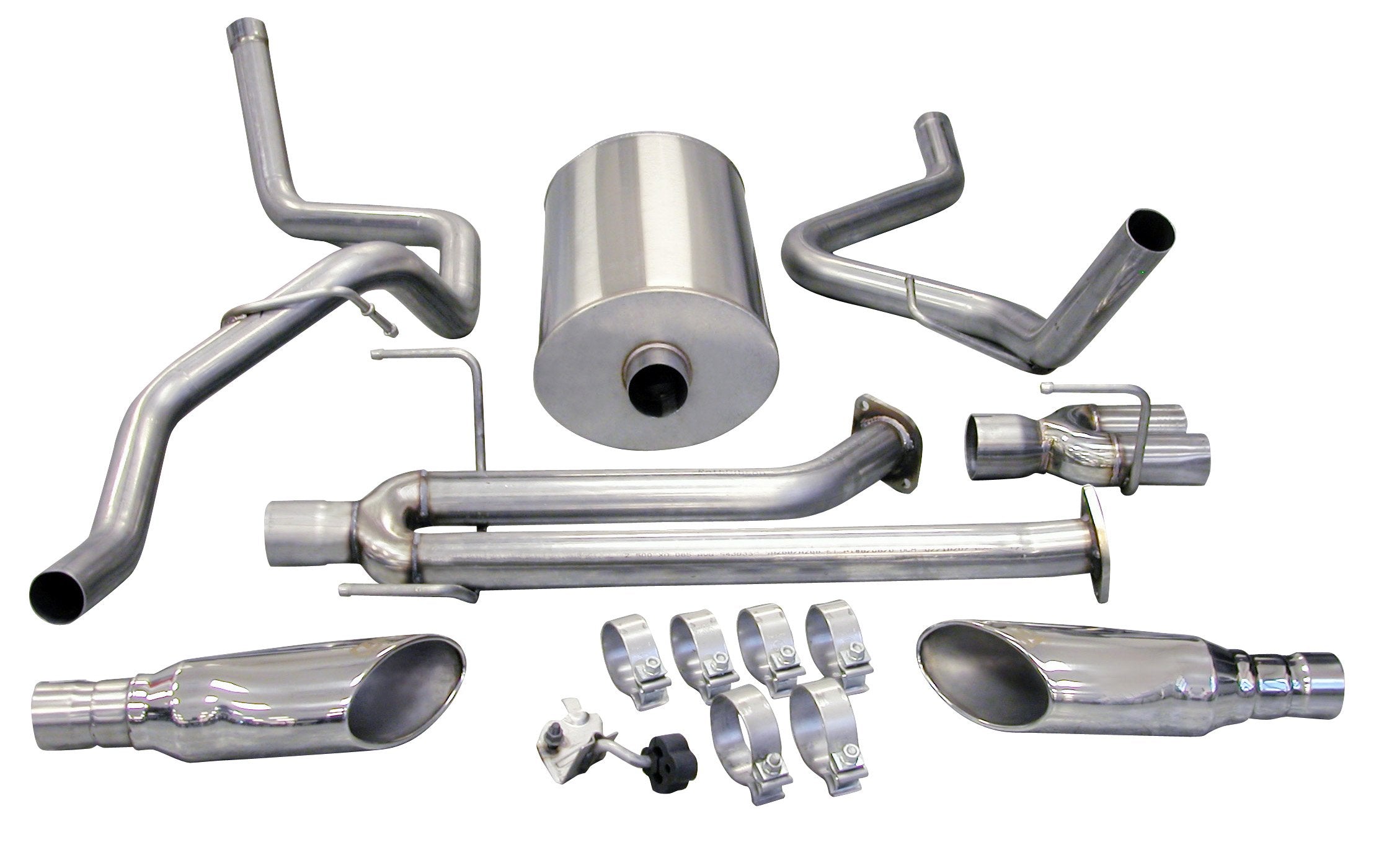 CORSA 14574 Cat-Back Exhaust System for Touring Series Reflective Sound Cancellation (RSC) and 07 Tundra