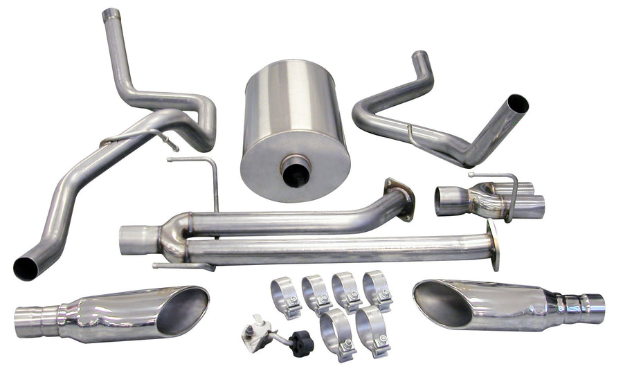 CORSA 14574 Cat-Back Exhaust System for Touring Series Reflective Sound Cancellation (RSC) and 07 Tundra