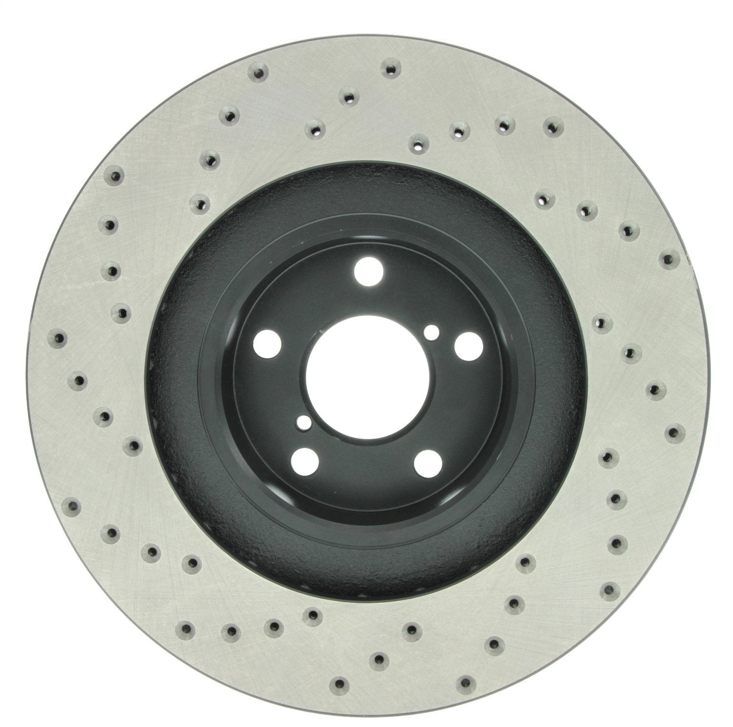Front Left StopTech 128.47018L Sport Cross Drilled Brake Rotor
