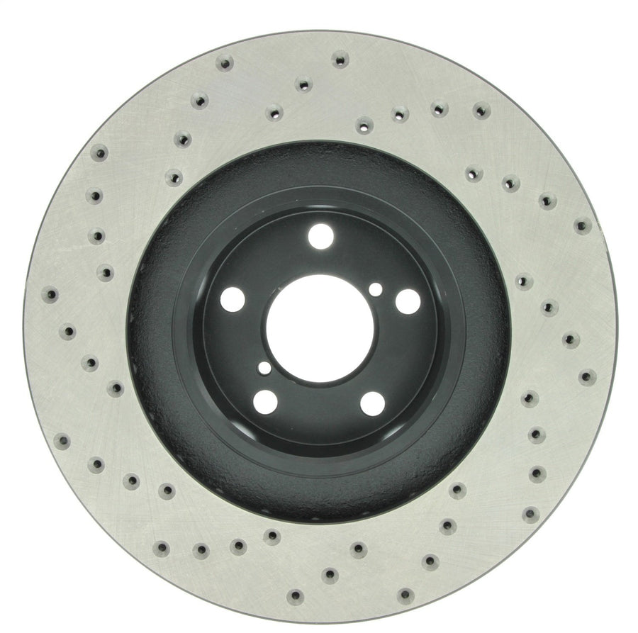 Front Left StopTech 128.47018L Sport Cross Drilled Brake Rotor