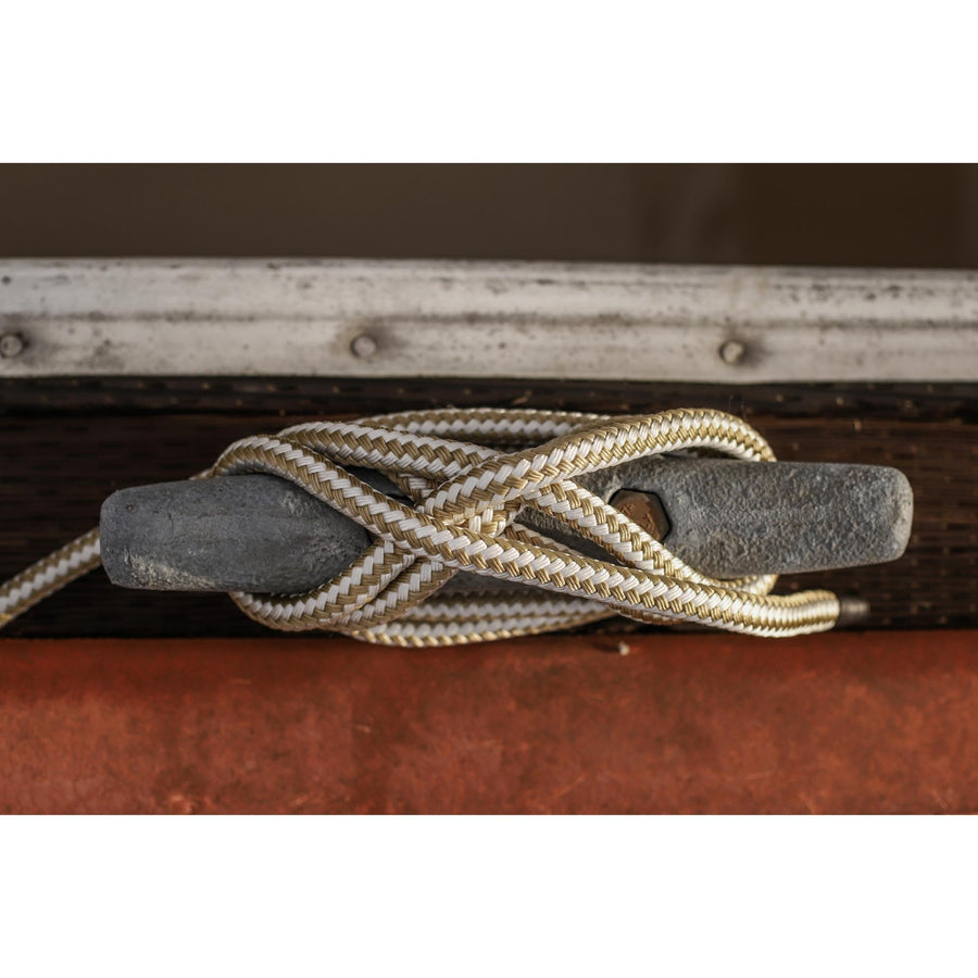 Dock Line CMP Cordage CDL1225WG, 1/2" Diameter - 25' Length, Double Braid, White Gold