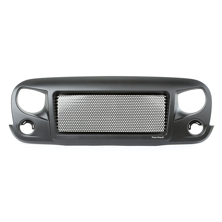 Spartan Grille, Satin Black | Rugged Ridge | 12034.01 | Fits 2007-2018 Jeep Wrangler JK