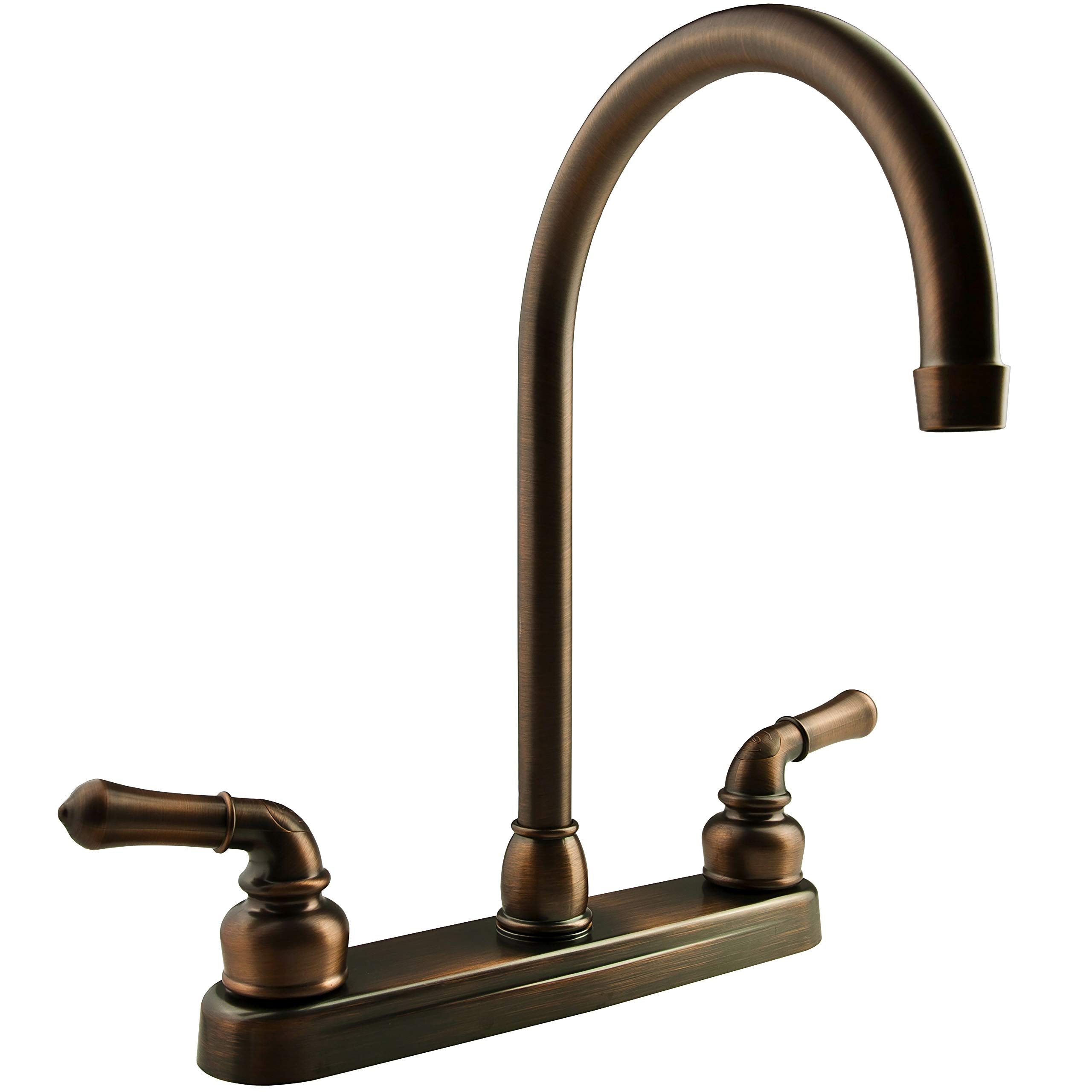 Dura Faucet RV J-Spout Kitchen Sink Faucet DF-PK330HC-ORB (Oil-Rubbed Bronze)