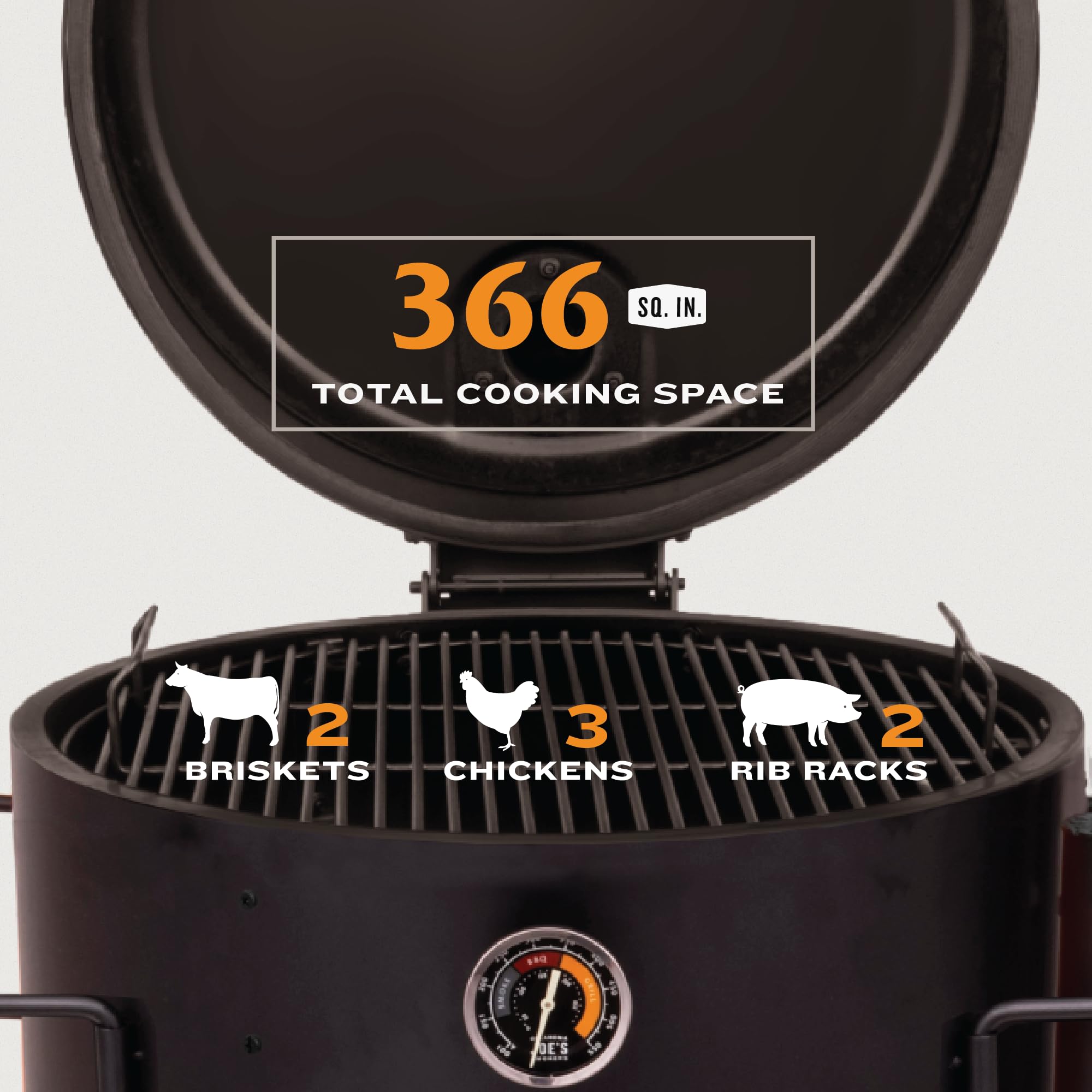 Bronco Pro Oklahoma Joe's Charcoal Steel Drum Smoker - 19202099
