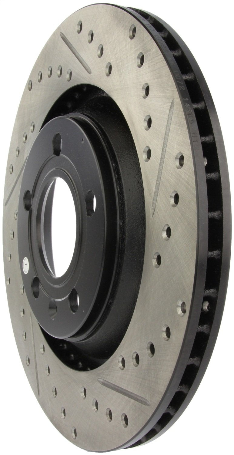 Sport StopTech 127.33088L Rear Left Drilled/Slotted Disc Brake Rotor - Fits 2004-2009 Audi S4 Vehicles