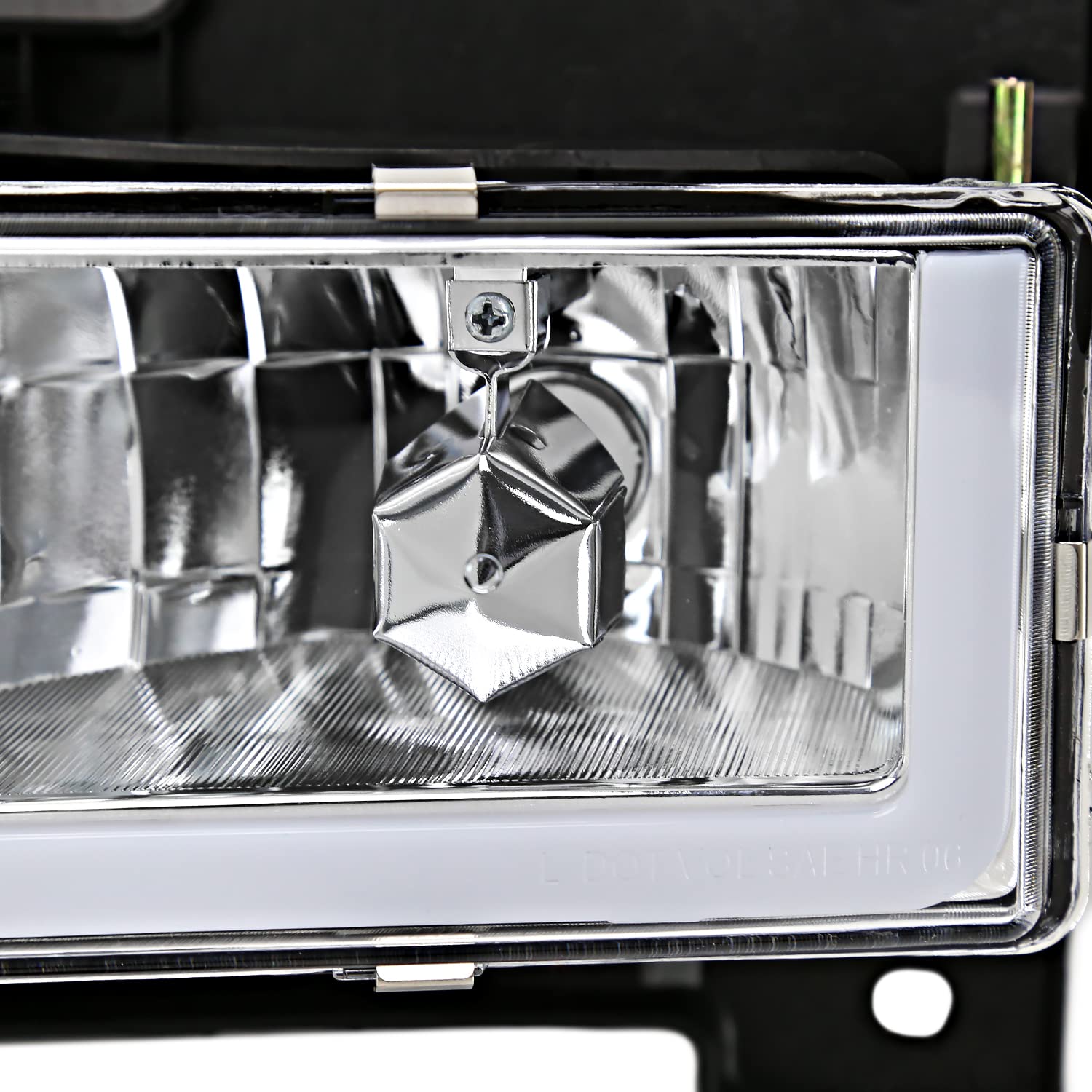 LED Tube Headlights + Bumper Lights + Corner Lights SPEC-D TUNING Compatible with 1988-1993 Chevy GMC C10 C/K Suburban, Left + Right Pair Headlamps Assembly
